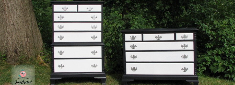 Black and White Dresser Black and White Dresser