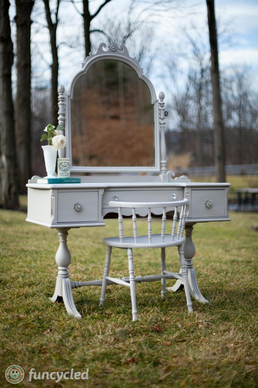 Late 1800's Gray Vanity