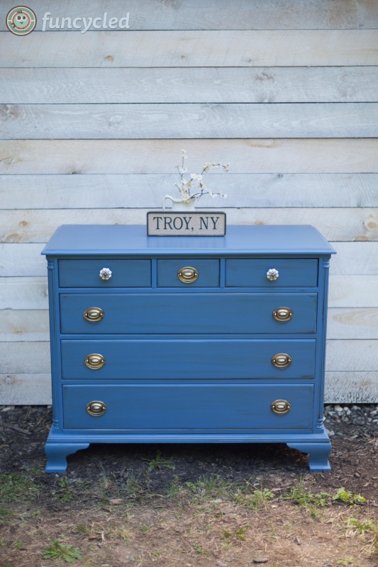 Blue Low Boy Dresser