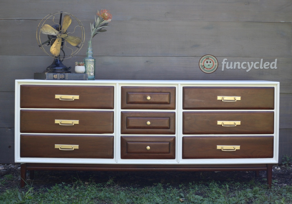 Mid Century Long Dresser