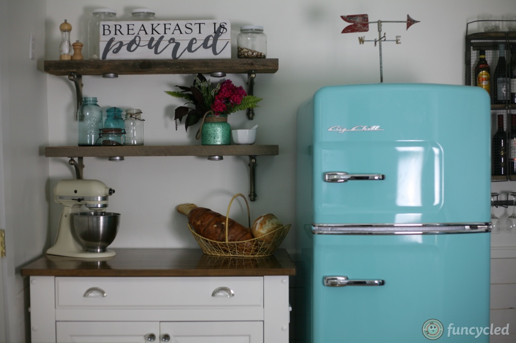 Custom Built Buffet with Mini Fridge - FunCycled