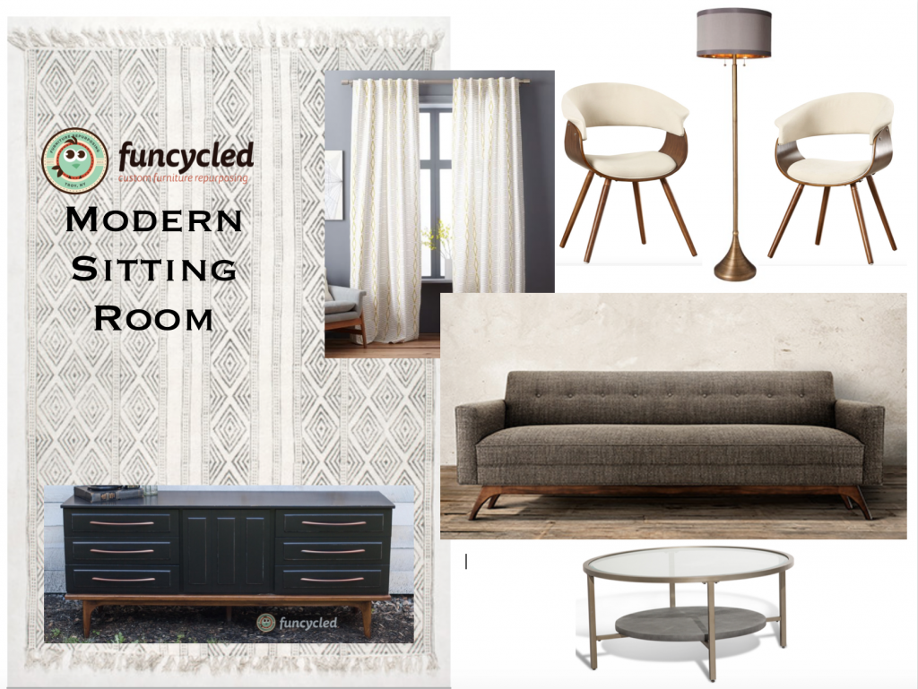 Mid Century Modern Living Room Design - FunCycled - FunCycled