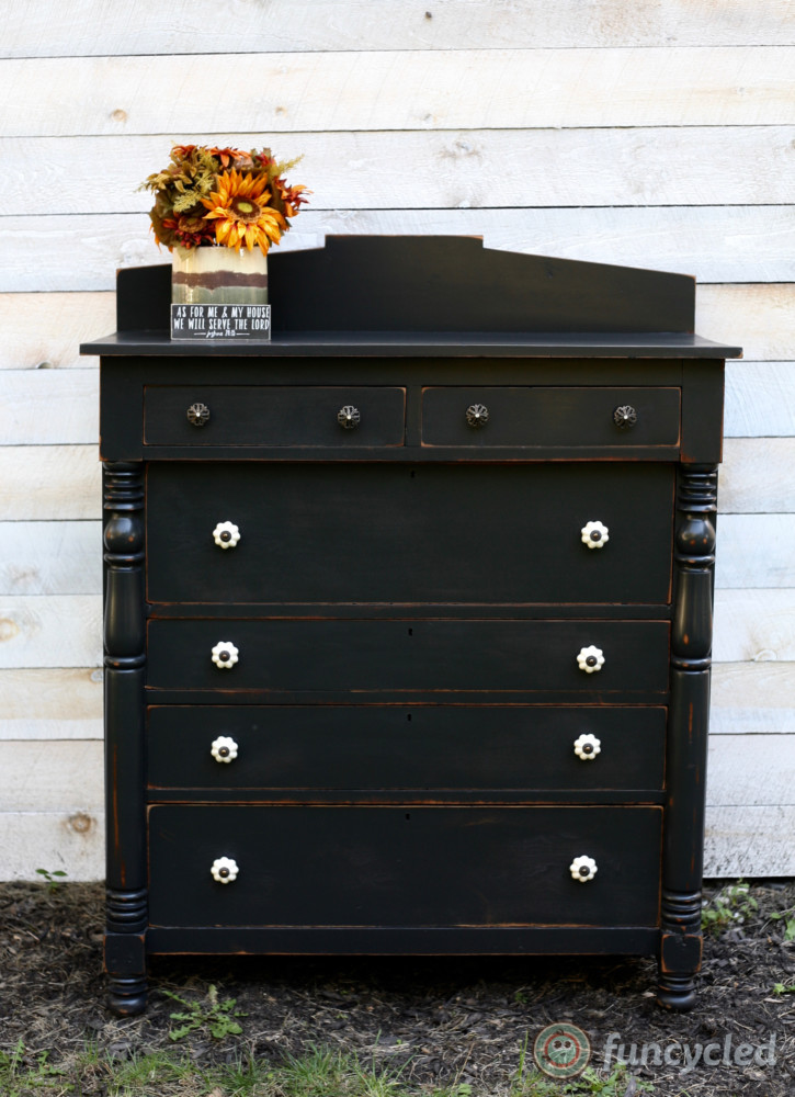 Black Distressed Dresser