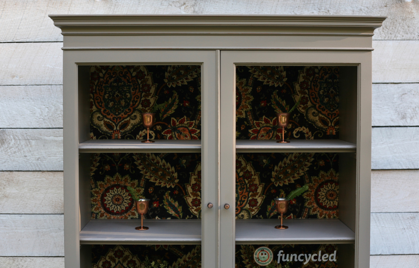 Beige deals china cabinet