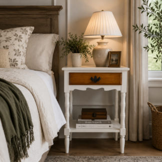 Vintage End Stand with Shelf