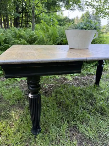 Vintage Farmhouse Dining Table and Chairs Set - Image 8