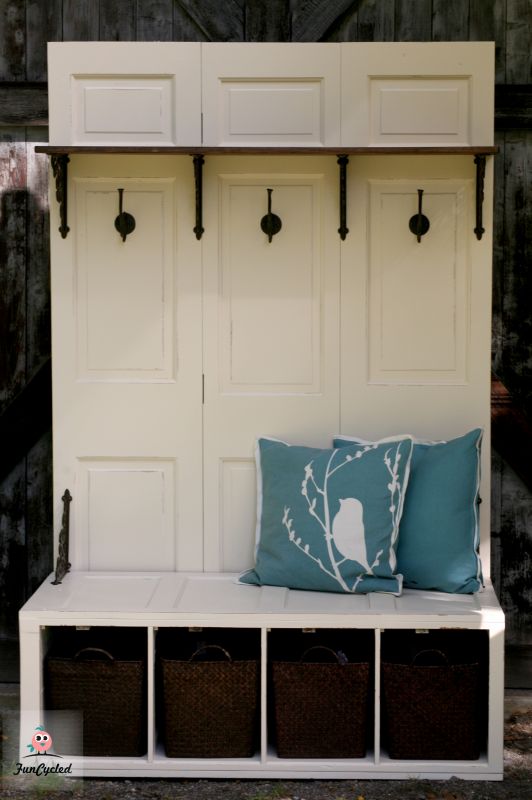 File Cabinet Turned Mud Room Bench – Tuesday’s Treasures ...