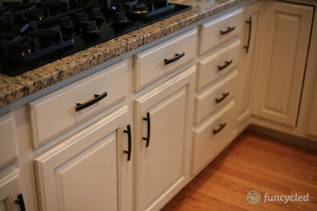 Kitchen Makeover using Ballet White by Benjamin Moore - FunCycled