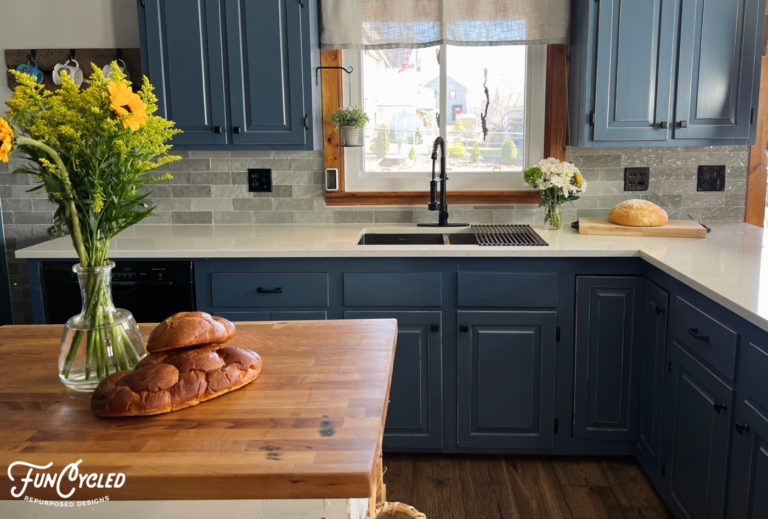 Knotty Pine Kitchen Makeover - FunCycled - Interior Design, Kitchen ...