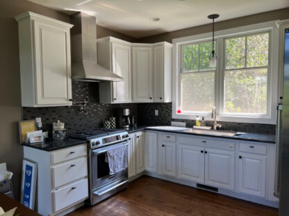 My Favorite Sage Green Kitchen Cabinet Color - FunCycled - Interior ...