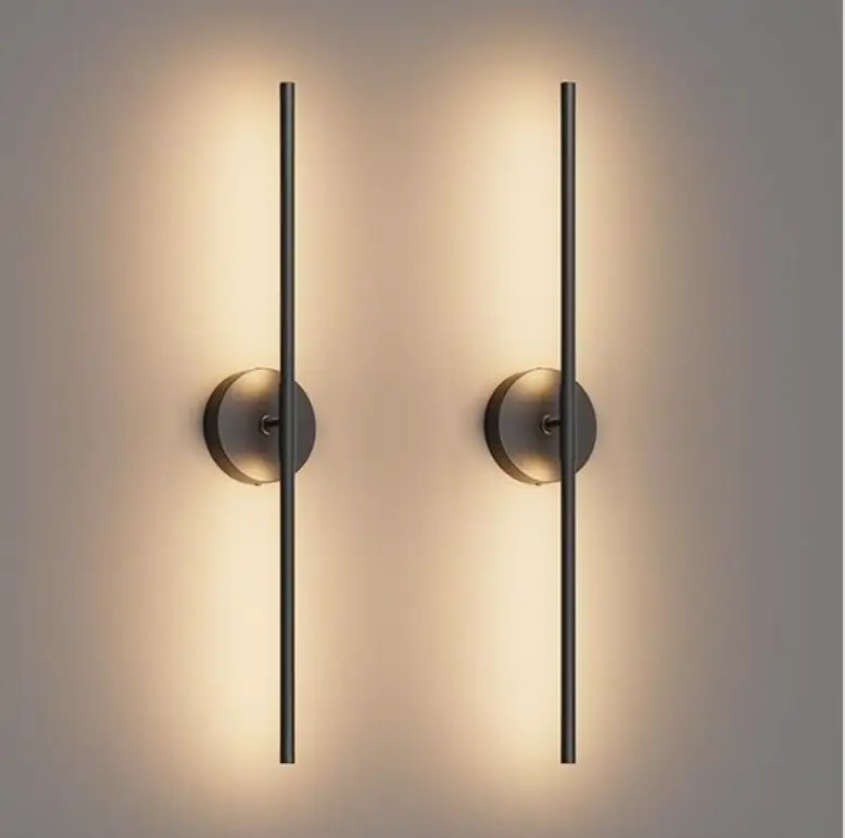 black line wall sconce lighting