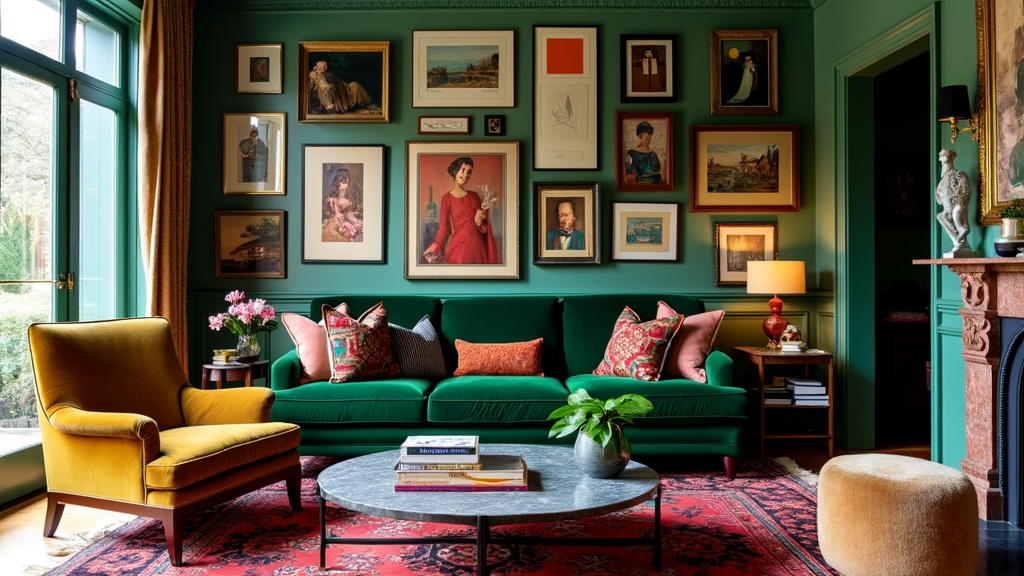 maximalist living room