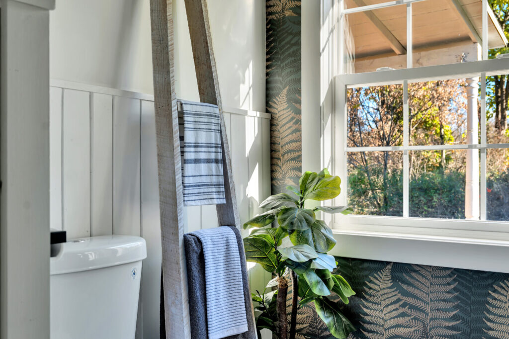 Board and batten in bathroom